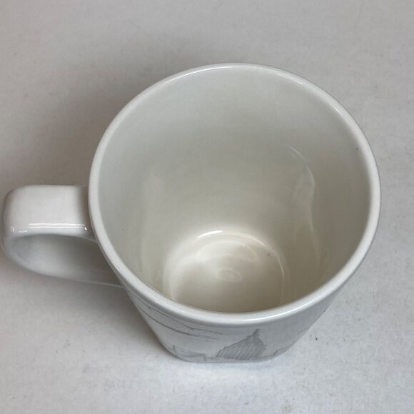 222 Fifth City Scenes Coffee Mug Empire State Building Fine China Black & White - Picture 6 of 8